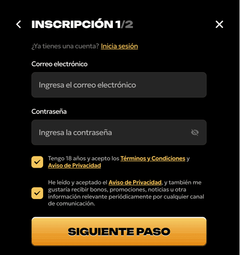 REGISTRO Spinsy casino
